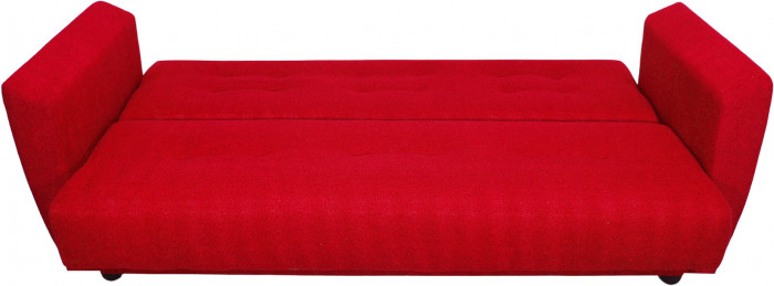 Раскладной диван-кровать, прямой, книжка, цвет красный, Лира 120х190