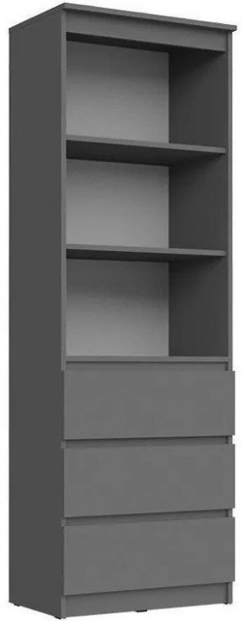 Челси Стеллаж (Белый глянец, Дуб Сонома)