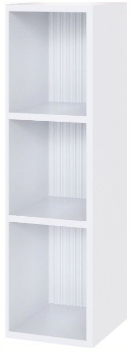 Сириния Шкаф навесной открытый белый/белый снег