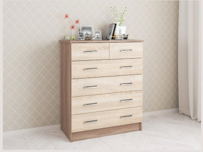 Комод Катрин-5 ясень шимо/дуб сонома
