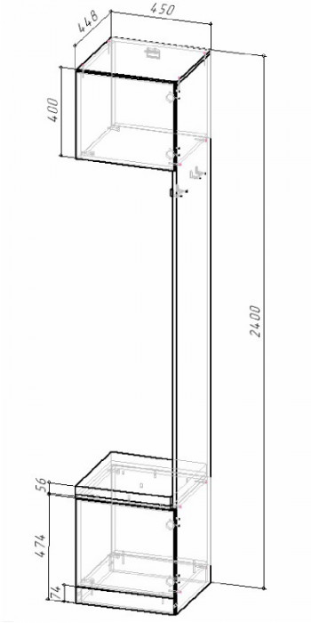 Модульная прихожая Кантри, композиция 7