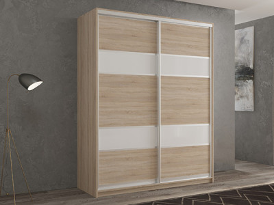 Шкаф-купе Кааппи 8 Сонома Светлый 140х60х230 см