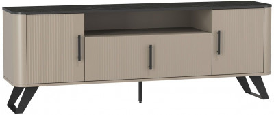 Фиделия тумба для ТВ 76.05 серый камень / мрамор черный