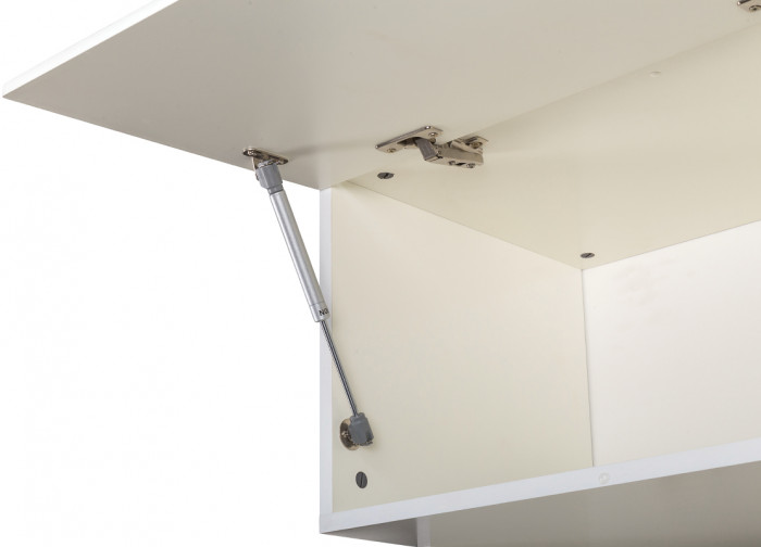 Ливерпуль Шкаф многоцелевого назначения 13.21 + карниз, цвет ясень ваниль/белый, ШхГхВ 108,2х43,5х223,5 см., универсальная сборка