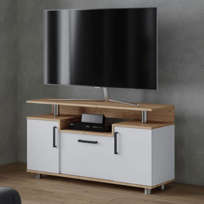 Тумба ТВ 003 (С) (1200*660*380) дуб крафт золотой/белый