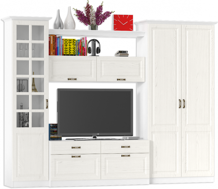 Ливерпуль Набор мебели 7, ясень ваниль/белый