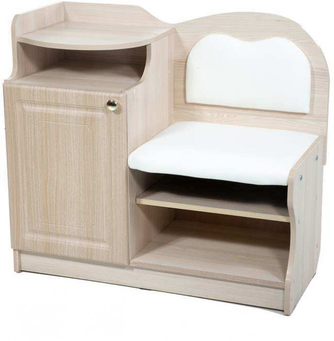 Банкетка под телефон 1 ясень светлый-милк