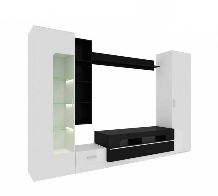 Loft - 20 стенка ТВА Белый Снег / Черный