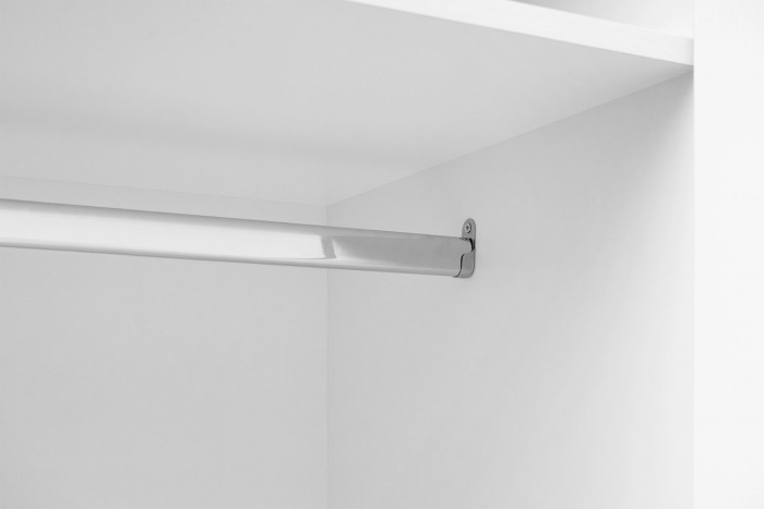 Шкаф распашной с наполнением (3 полки + 2 ящика + штанга) ШК 5 (800), Белый