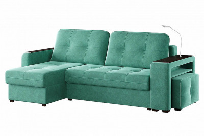 Диван угловой Smart 4 Б3-1Пф-2Т-Б4 Велюр Кашемир 672