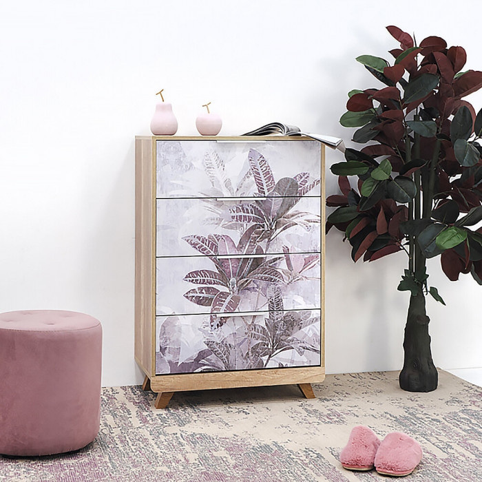 Комод "Мегаполис" КМ-02 Дуб каньон/фотопечать "Бали"