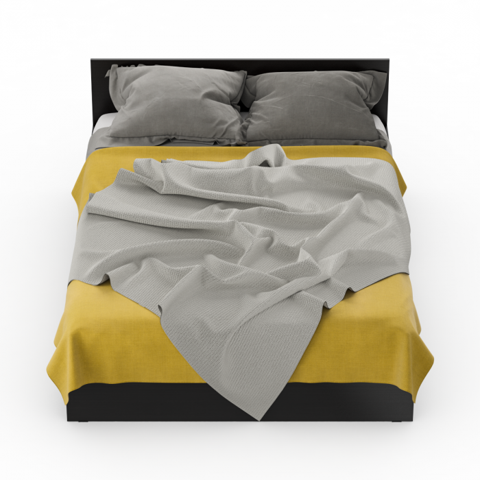 Стандарт Кровать с ящиками 1400, цвет венге, ШхГхВ 143,5х203,5х70 см., сп.м. 1400х2000 мм., без матраса, основание есть