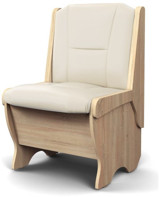 Скамья Лотос 550 дуб сонома/крем