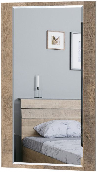 Трувор 15.30 Зеркало, цвет дуб гранж песочный/интра, ШхГхВ 50х2х84 см., может крепиться или горизонтально или вертикально