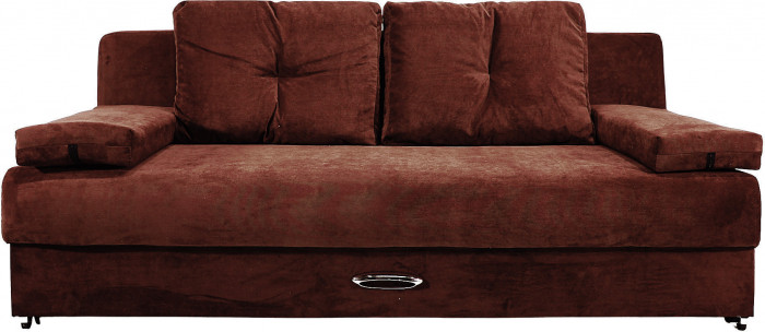 Диван-кровать Амстердам Мини Люкс, 150х195, еврокнижка, велюр, коричневый