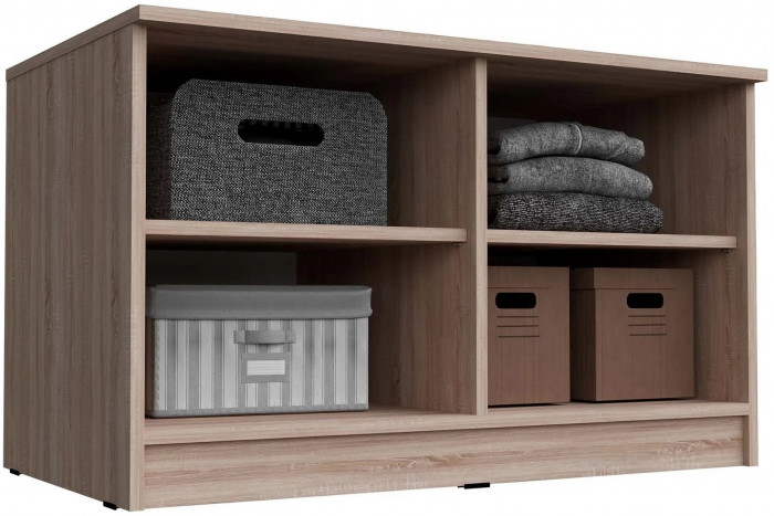 Челси Антресоль-тумба универсальная (Белый глянец, Белый)