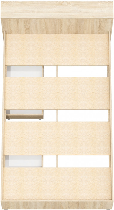 Ксения Кровать с ящиками 1200, дуб сонома