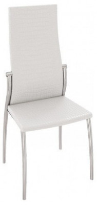 Комфорт-М Стул СМ-СРП-048 Гранд (Каркас Эмаль Бриллиант, Бежевый Аллигатор к/з 218 (белый перламутр))