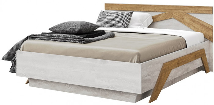 Модульная спальня "Скандинавия" - Бетон пайн светлый/Дуб наварра