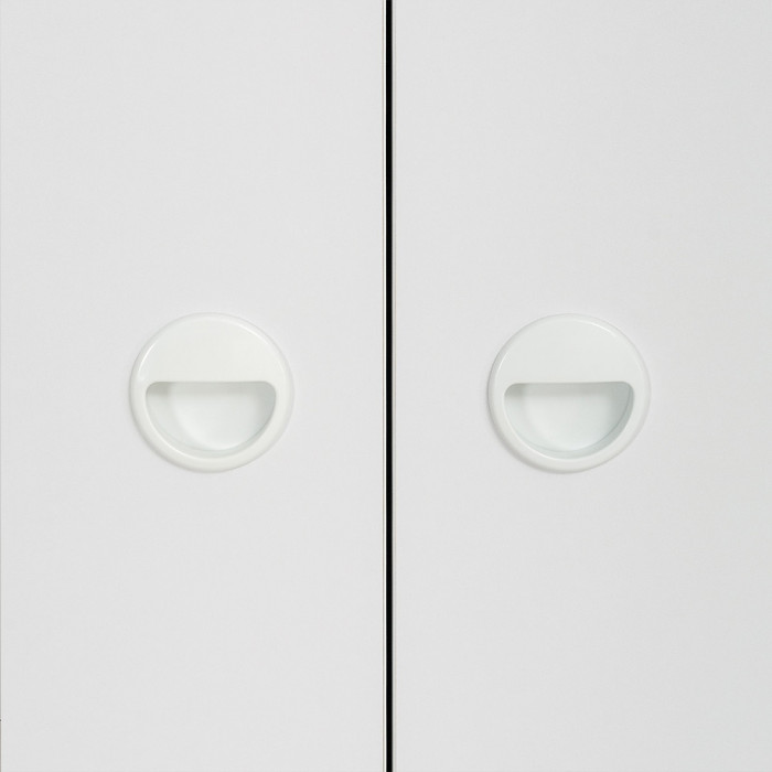 Вуди Компоновка № 24, цвет белый премиум/дуб крафт золотой, ШхГхВ 241х52,7х205 см., универсальная сборка