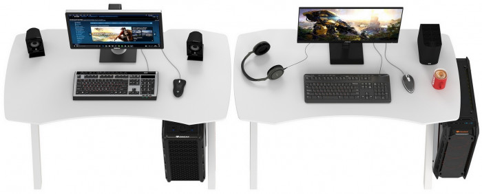 Два игровых стола Мебель--24 GT-2310, белый