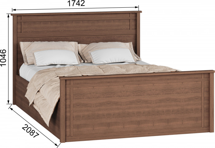 Модульная спальня Ричард, набор 1, Орех донской