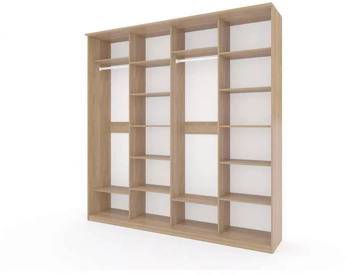 Шкаф купе Модерн 2362х600 4-х дверный 4-х секционный фотопечать №4 ясень