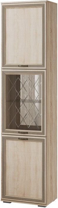 Ливорно Пенал с витриной ЛШ-5 дуб сонома