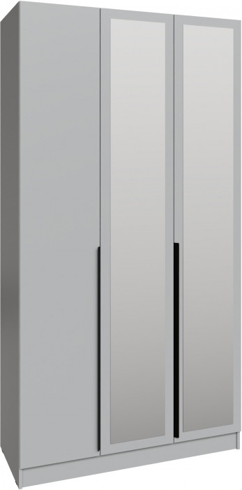 Шкаф Мадрид (1,2) с зеркалом, Камень серый