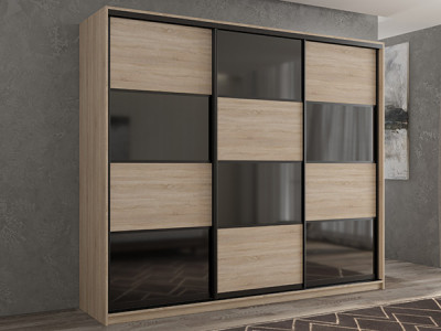 Шкаф-купе Кааппи 13 Сонома Светлый 240х45х230 см