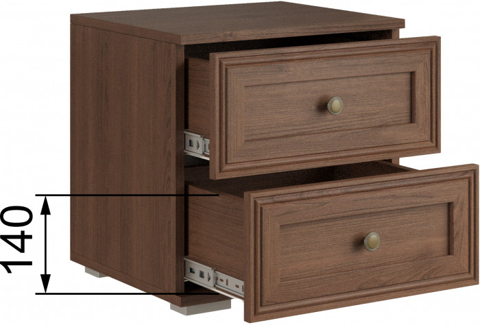 Модульная спальня Ричард, набор 3, Орех донской