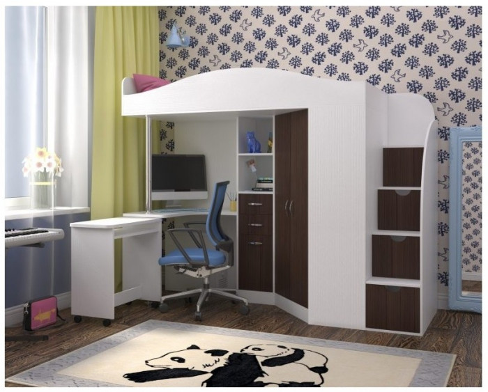 Кровать-чердак Юниор 4 (Винтерберг/Винтерберг)