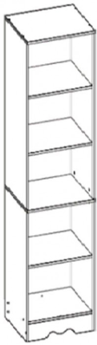 Латте 24-01 Шкаф комбинированный Бодега Светлый / Орех Донской