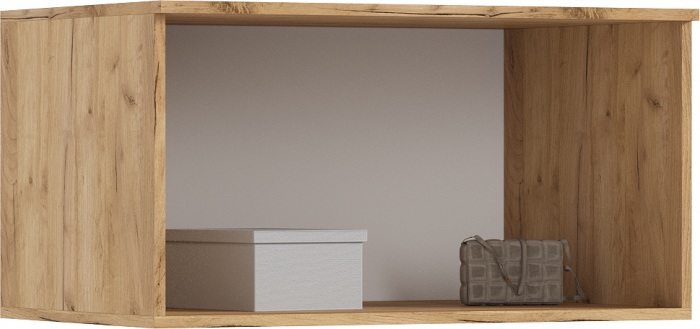 Норд Антресоль к шкафу 800, Дуб крафт/Изумрудный