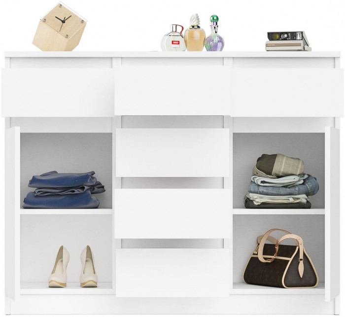 Мори Комод МК1200.4, цвет белый, ШхГхВ 120,4х41х94 см.