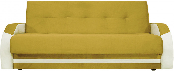 Диван-книжка Феникс, 140х190, велюр желтый