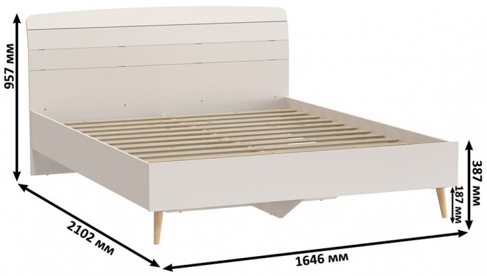Афина Спальня Кровать 1600 + Шкаф 4-х дверный + Тумба, кашемир серый