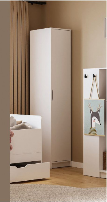 РУНА ШК 01 Шкаф 400 Фасад БЕЛЫЙ/Корпус БЕЛЫЙ