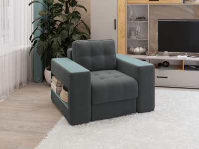 Кресло Доро, Серый/МДФ Бриз