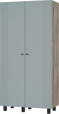 Шкаф 2-х створчатый "Олива" ШК-03 Дуб каньон/МФ11 Шарли бриз
