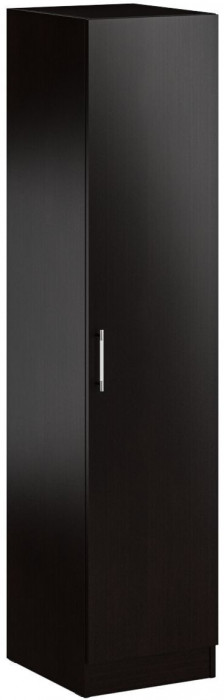 Кровать 1200 + Пенал Стандарт, цвет венге, ШхГхВ 123,5х203,5х70 + 45х52х200 см., сп.м. 1200х2000 мм., без матраса, основание есть