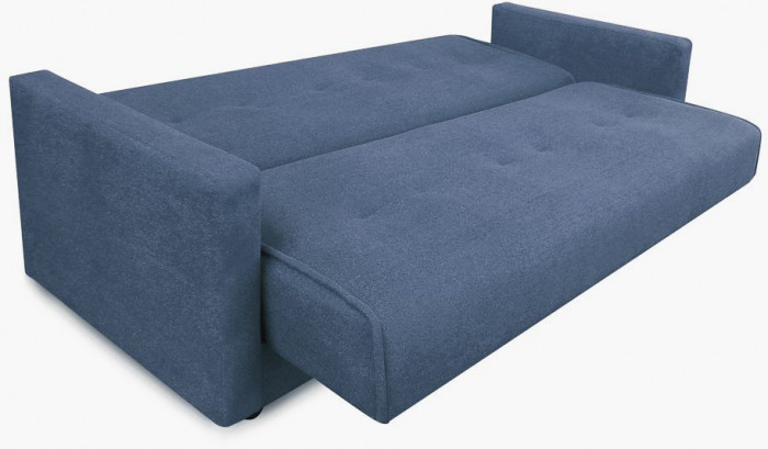 Раскладной диван-кровать, прямой, книжка, цвет серый, Милан 140