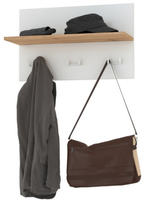 Октава 15.14.01 Вешалка, серый графит/дуб крафт золотой