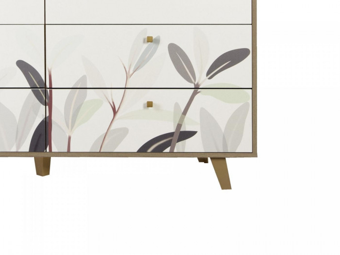 Комод 56.02 Адажио дуб сонома / белый