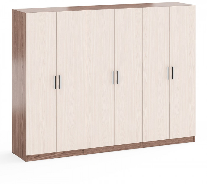 Три Шкафа С-МД-СК9Ш к компьютерному столу С-МД-СК9, ясень шимо светлый/ясень шимо тёмный