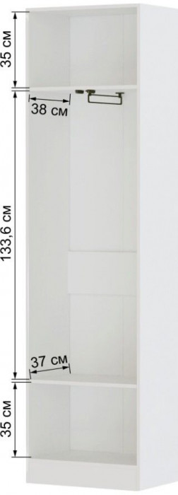 Прихожая Руэлла, композиция 1, 270х220х530 белый