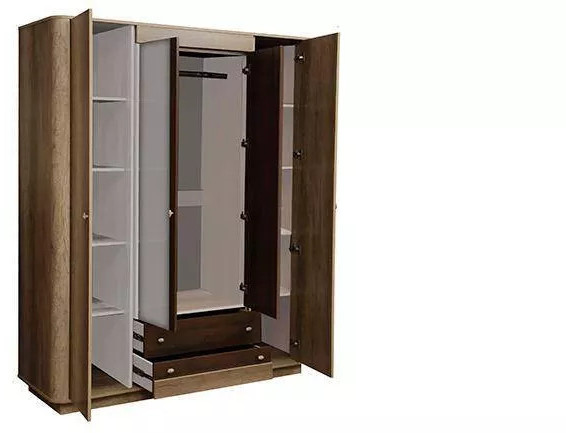 Шкаф для одежды Фантазия 34.01 дуб каньон/дуб кальяри