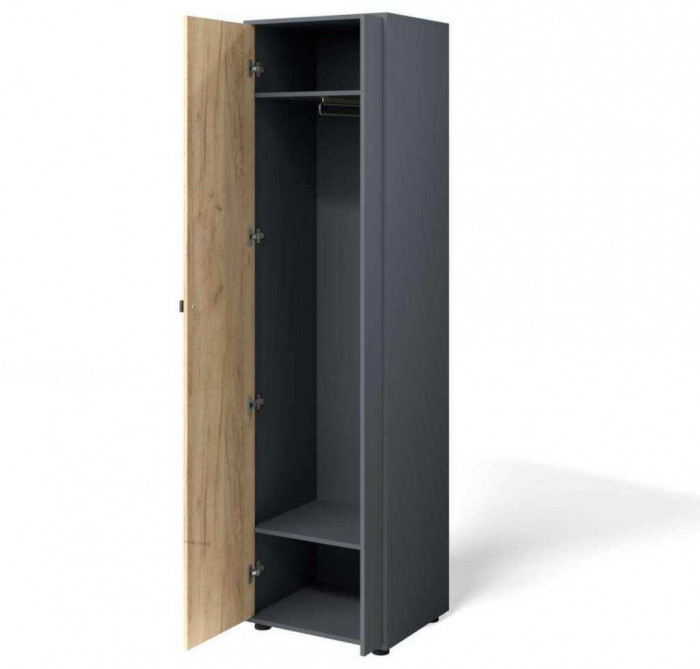 Прихожая мини-лайт компл. 8 дуб крафт/графит