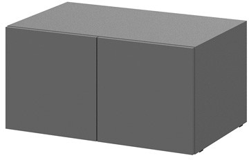 антресоль Берген ПРО А-800 серый графит/серый графит