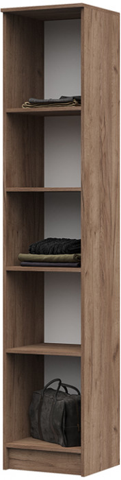 ПН-204 Машенька ЛДСП пенал (400*2020*380) дуб крафт табачный/серый графит